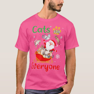 Cats For Everyone Christmas Santa Claus Cats  T-Shirt