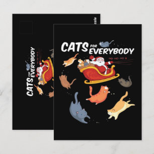 Cats for everyone postcard