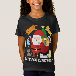 Cats For Everyone Santa Funny Cute Christmas Gift T-Shirt