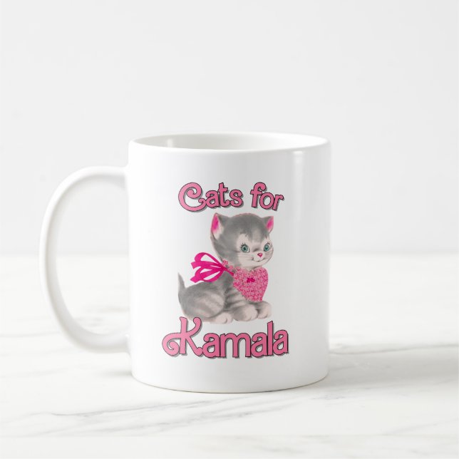 Cats for Kamala Coffee Mug (Left)