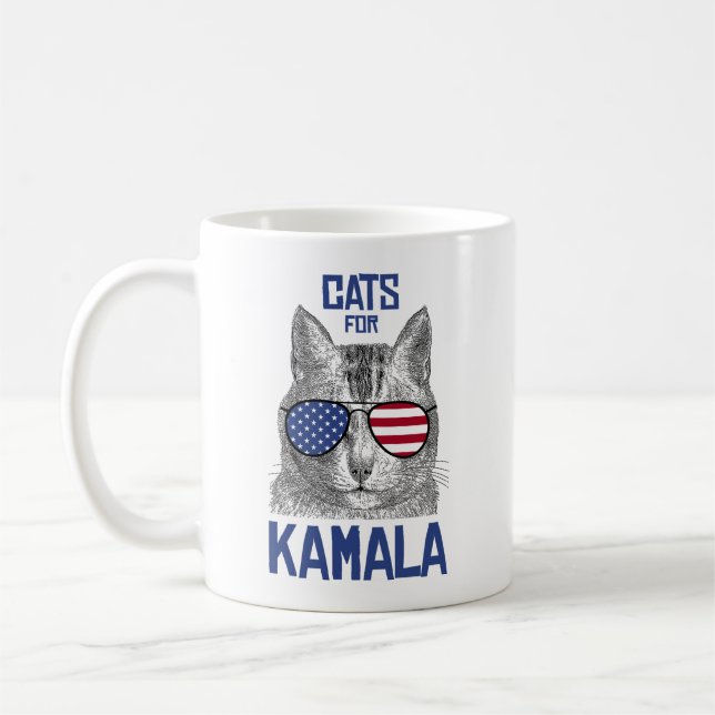 Cats for Kamala Coffee Mug (Left)