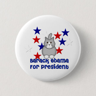 Cats For Obama 6 Cm Round Badge