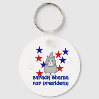 Cats For Obama Key Ring