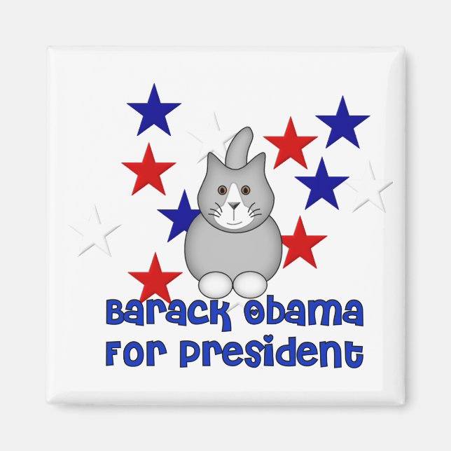 Cats For Obama Magnet (Front)