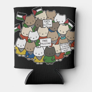 Cats for Palestine – Kawaii Cats for Justice Can Cooler