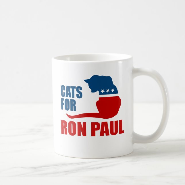 CATS FOR RON PAUL COFFEE MUG (Right)