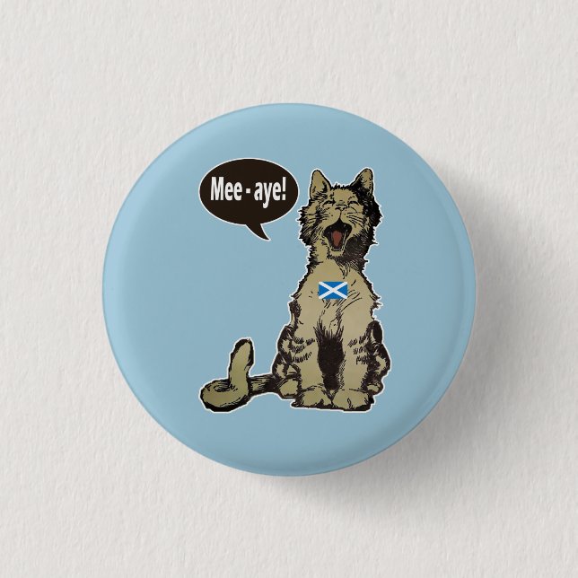 Cats for Scottish Independence Badge (Front)