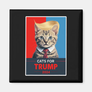 Cats For Trump 2024 Election 1 Magnet