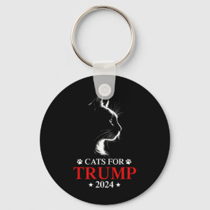 Cats For Trump 2024 Election Make Cats Safe Again  Key Ring
