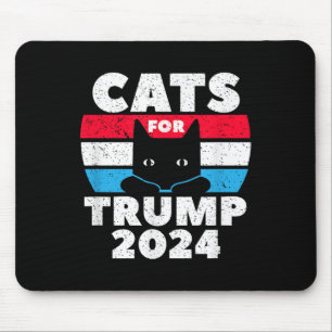 Cats For Trump 2024 Election  Mouse Mat