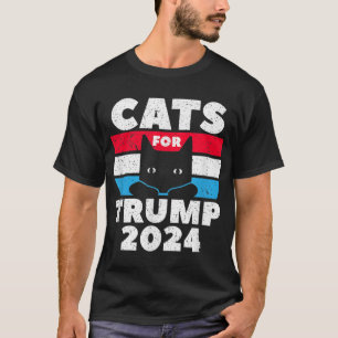 Cats For Trump 2024 Election T-Shirt
