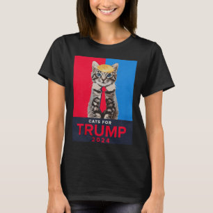 Cats For Trump 2024 Funny Tee For Vance Trump