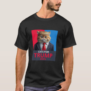 Cats For Trump 2024 Funny Tee For Vance Trump