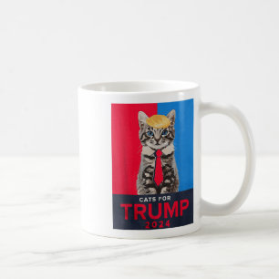 Cats For Trump 2024 Funny Tee For Vance Trump  Coffee Mug