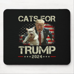 Cats For Trump 2024 Funny Vote For Trump - Cats 20 Mouse Mat