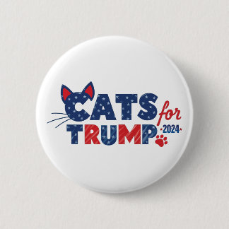 Cats for Trump Button! 6 Cm Round Badge