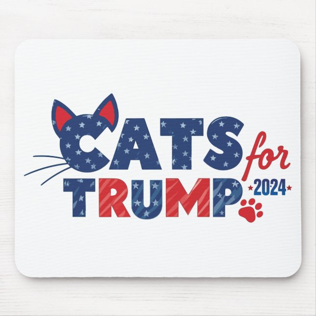 Cats for Trump mousepad 2024 (Front)