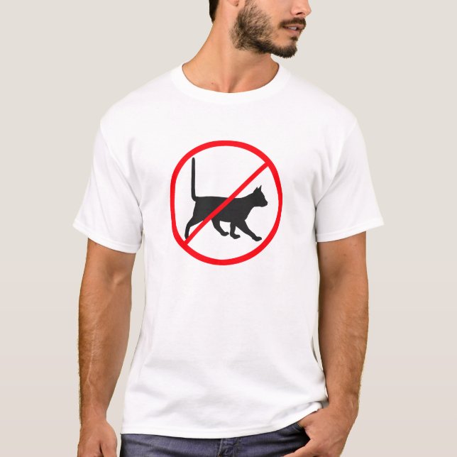 Cats Forbidden! T-Shirt (Front)