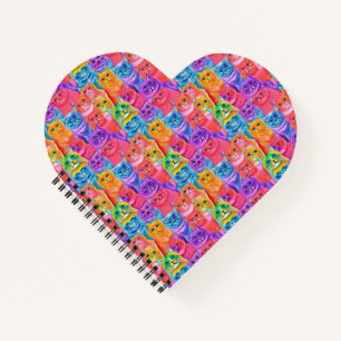 Cats Friends  Colourful Fun Notebook