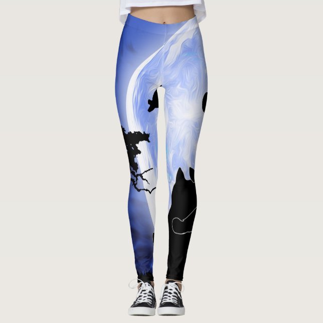 cats full moon leggings (Front)