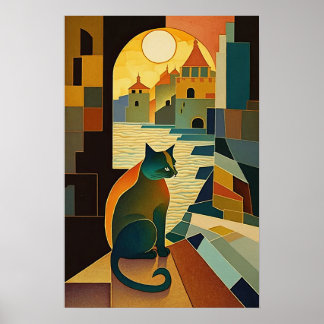 Cat's Gaze: Cubist Romances in North Africa Poster