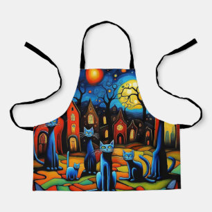 Cats gazing apron