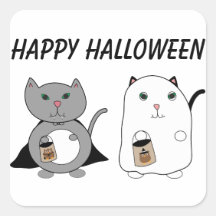 Cats Ghost Vampire Happy Halloween Custom