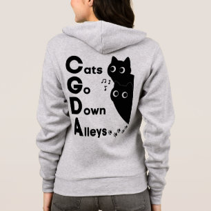 Cats Go Down Alleys CGDA Music Theory Hoodie