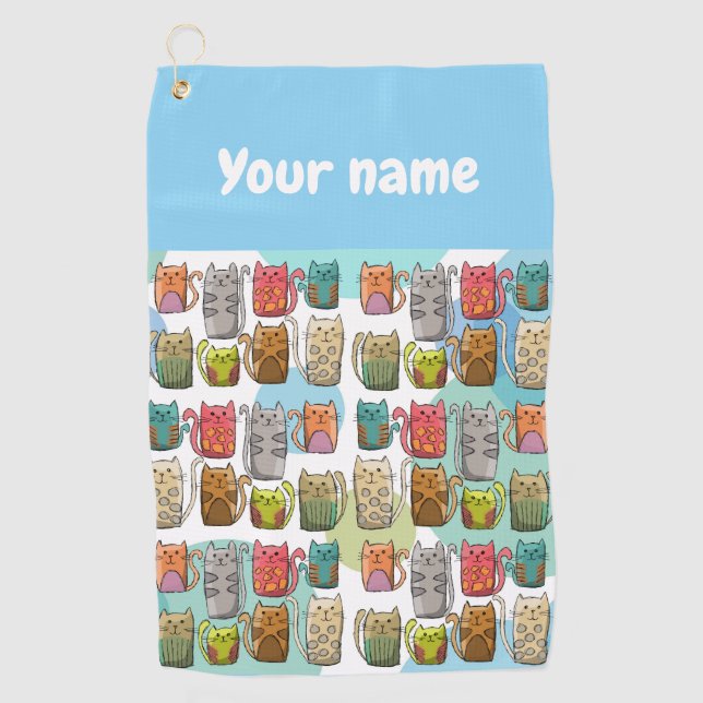 Cats! Golf Towel (Front)