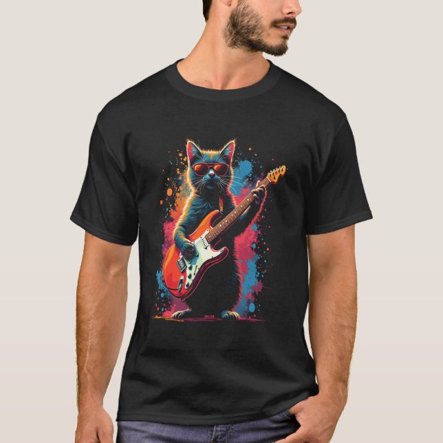 Cats guitar T-Shirt (Front)