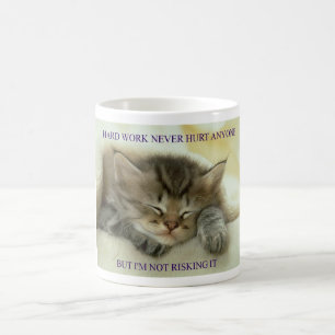 cats- hard work coffee mug