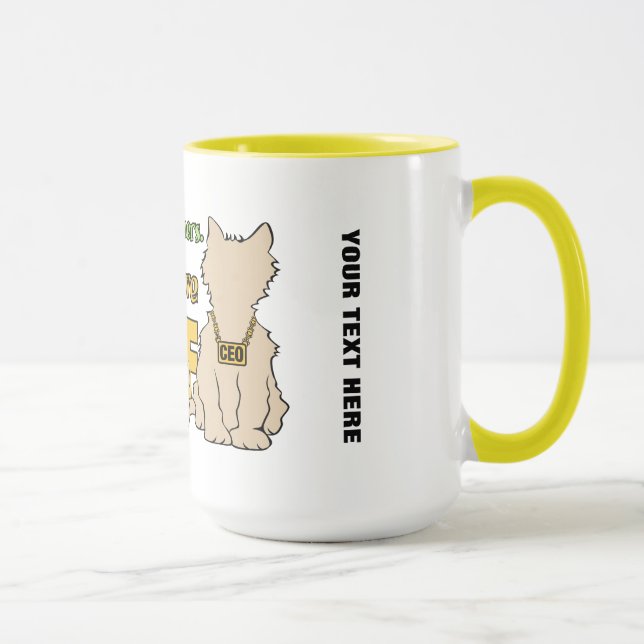 CATS HAVE STAFF custom mugs (Right)