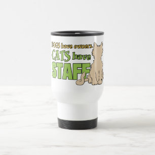 CATS HAVE STAFF custom mugs