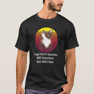 Cats Humour Pun For Kitten Owners And Retro Sunset T-Shirt