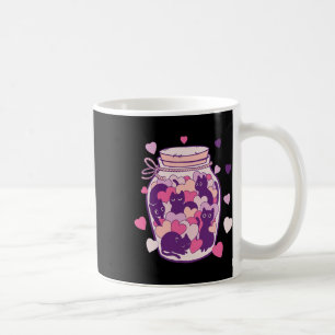 Cats In A Bottle Valentine's Day Hearts Cute Sweet Coffee Mug