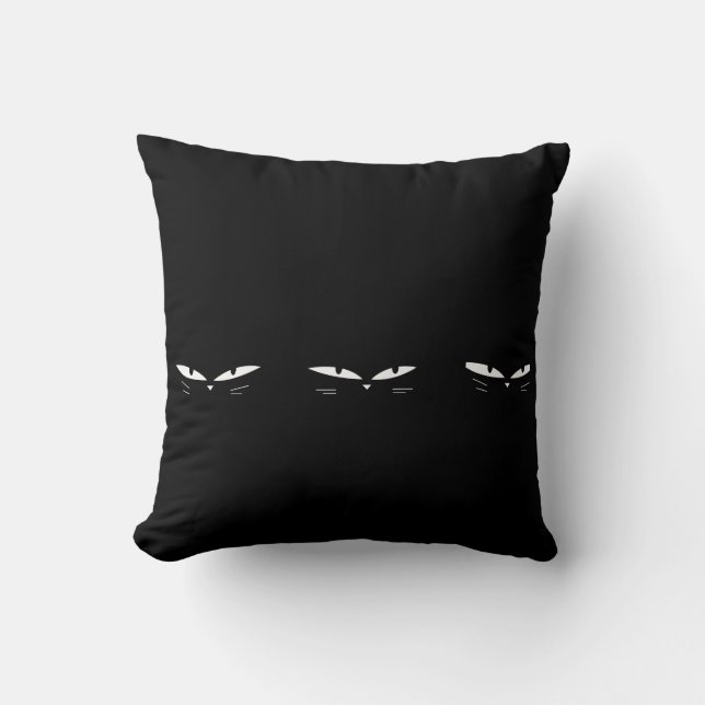 Cats in Black Cushion (Front)