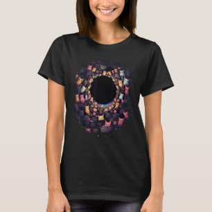 Cats in Black Hole Cat Cat Mom Cat Dad Men Women T-Shirt