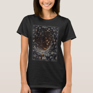 Cats in Black Hole Cat Cat Mum Cat Dad Men Women T-Shirt