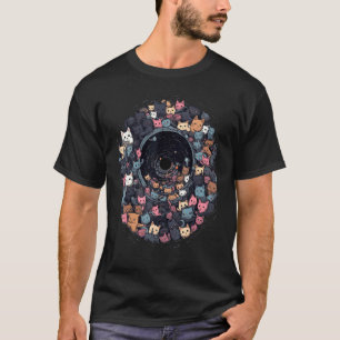 Cats in Black Hole Cat Cat Mum Cat Dad Men Women T-Shirt