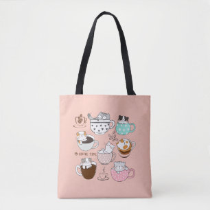 Cats in Coffee Cups Tote Bag