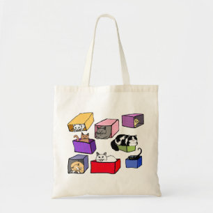 Cats in Colourful Boxes Bag