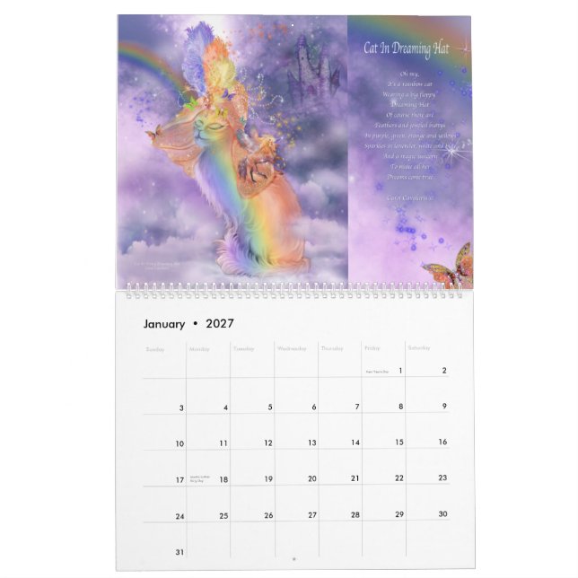 Cats In Fancy Hats Art Calendar 2015 (Jan 2027)