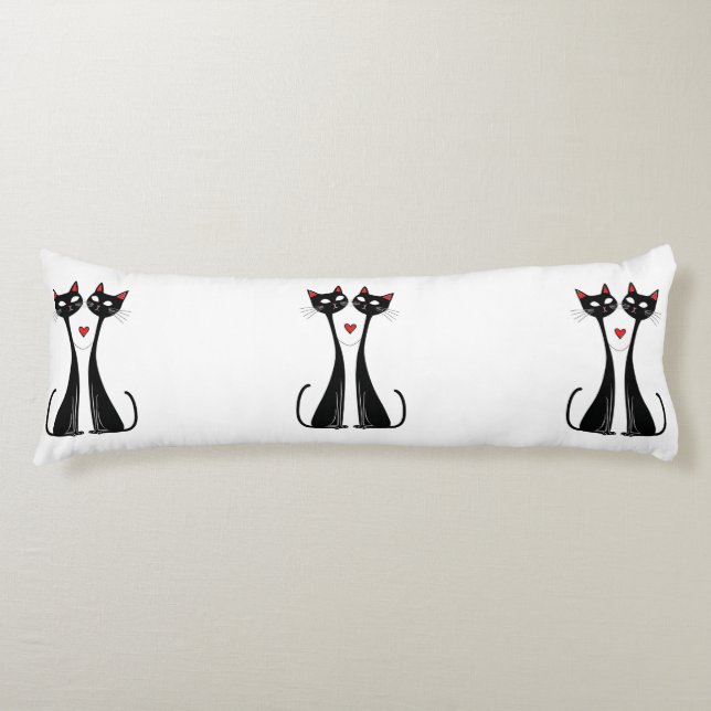 Cats in Love Body Cushion (Front)