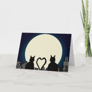Cats in love card