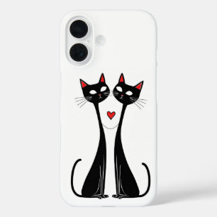 Cats in Love iPhone 16 Case