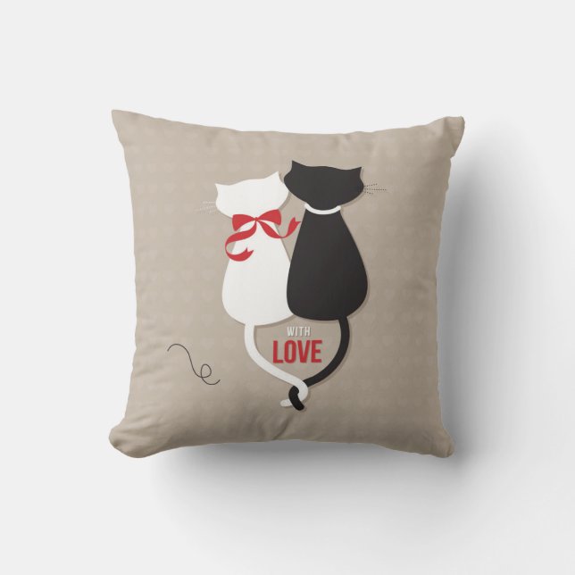 Cats in Love Cushion (Front)