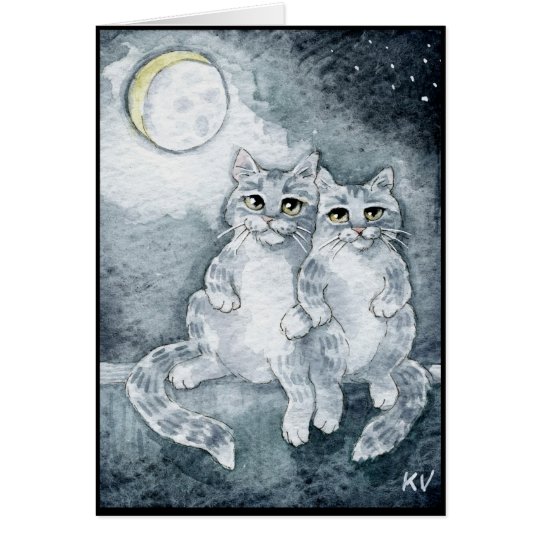 Cats in Love greeting card