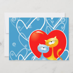 Cats in love, invitation