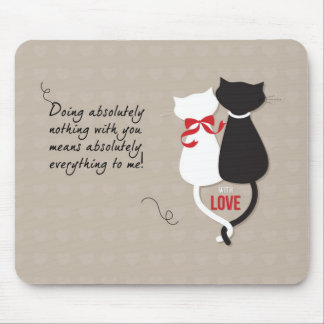 Cats in Love Mouse Mat