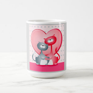 Cats in love, mug